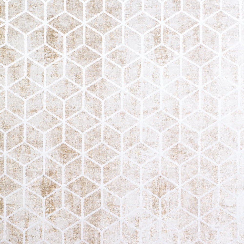 Baroness 1 Champagne by Marcus William Fabric KAI/MARCUS WILLIAM TANNER 34%POL 33%SVI 33%COT INDIA Horizontal: 4.75 and Vertical: 7.875 55.12 in - Fabric Carolina -