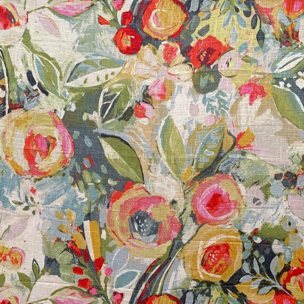 Baroness Rose by Magnolia Fabric - 55Linen/45Visc Uk 15000 Horizontal: 26.25 and Vertical: 24.5 54" - Fabric Carolina -
