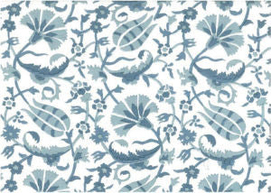 Baronet Old Blues by Norbar Fabric ROMANCE 100% COTTON SPAIN 8 1/4"V 9"H 54" - Fabric Carolina -