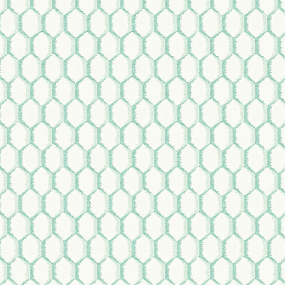 Base 2 Aqua by Stout Fabric COMFORTABLE LIVING LAGOON/TEAL 52%POL 48%COT %VEMB INDIA Horizontal: 4.25 and Vertical: 4.25 50.75 in - Fabric Carolina -