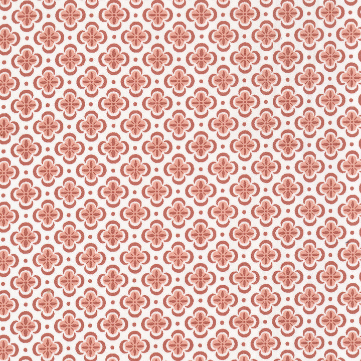 Basilica 2 Carnation by Stout Designer Fabric RAINBOW LIBRARY GINGER/POPPY 100%COT INDIA Horizontal: 1.500 and Vertical: 1.500 54 in - Swanky Fabrics -