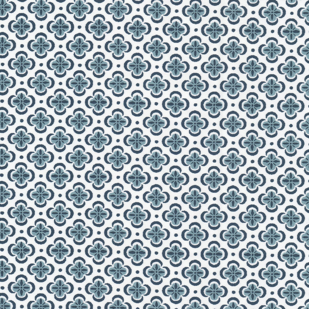 Basilica 5 Denim by Stout Fabric Stout Fabric Basilica 5 DenimFabric RAINBOW LIBRARY CADET/INDIGO 100%COT INDIA </p><p>Repeat: H: 1.500, V: 1.500 54 in - Fabric Carolina -