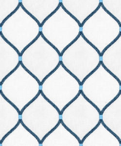 Batik Ivory Ocean by Norbar Designer Fabric PRISM SEAVIEW 52 COT/18 POLY/4 LIN/26 RAY 6 3/4"V - 4"H 52 - Swanky Fabrics -