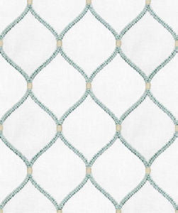 Batik White Spa by Norbar Designer Fabric PRISM SEAVIEW 52 COT/18 POLY/4 LIN/26 RAY 6 3/4"V - 4"H 52 - Swanky Fabrics -