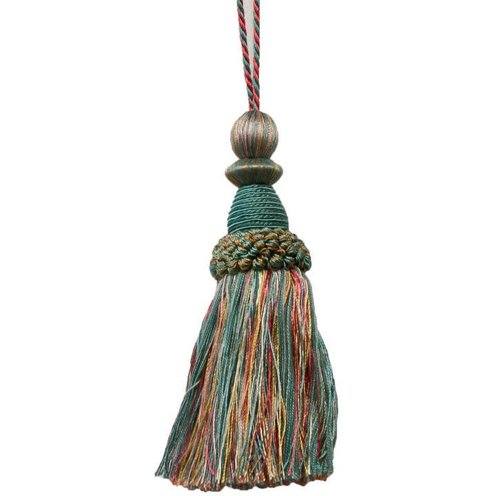 Battersea 16 Lagoon by Stout Trim ART OF DESIGN TRIM-2 TASSEL FRINGE 100%SVI CHINA Horizontal: 0 and Vertical: 0 5.5 in - Fabric Carolina -