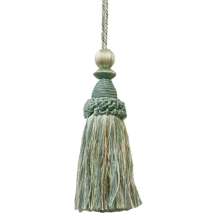 Battersea 20 Beachglass by Stout Trim Stout Trim Battersea 20 BeachglassTrim ART OF DESIGN TRIM-2 TASSEL FRINGE 100%SVI CHINA </p><p>Repeat: H: 0.000, V: 0.000 5.5 in - Fabric Carolina -