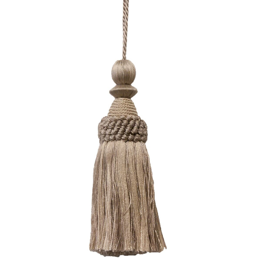 Battersea 4 Linen by Stout Trim ART OF DESIGN TRIM-2 TASSEL FRINGE 100%SVI CHINA Horizontal: 0 and Vertical: 0 5.5 in - Fabric Carolina -