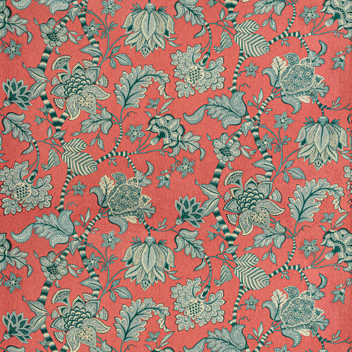 Bayberry 1 Rhubarb by Stout Designer Fabric COMFORTABLE LIVING PETAL/PUNCH 89%COT 11%SVI USA WYZENBEEK 15 000 DOUBLE RUB WEAR TEST (HEAVY DUTY) FLAME RETARDANT-U.F.A.C. CLASS 1 CATB 117-2013 Horizontal: 27 and Vertical: 36 54 in - Swanky Fabrics -