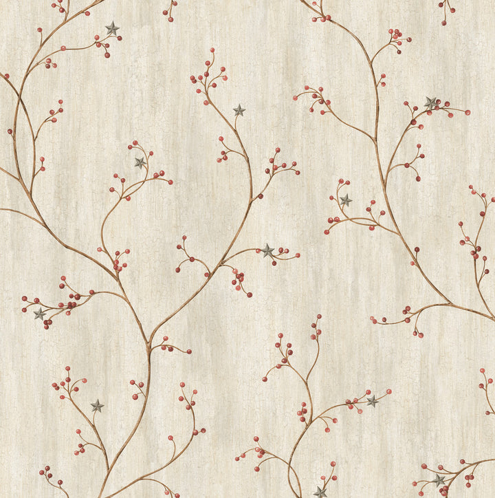 Gemma Blue Tin Star Trail Wallpaper by Chesapeake Borders By Chesapeake Covers about 56.4 square feet 20.5-in by 33-ft long roll Prepasted 20.5 - Fabric Carolina -