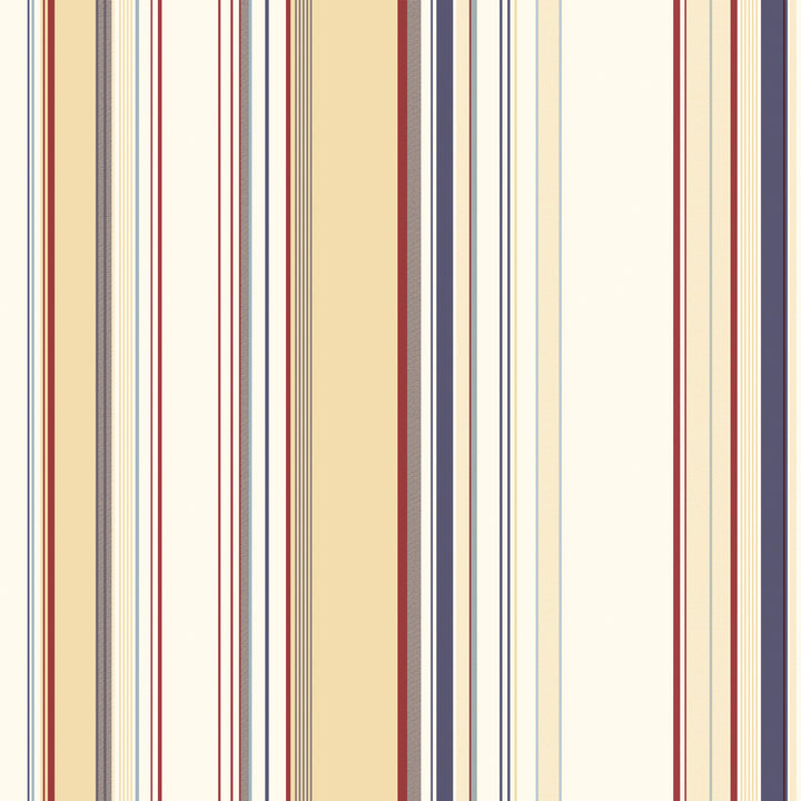 Charles Cream Lookout Stripe Wallpaper by Chesapeake Borders By Chesapeake Covers about 56.4 square feet 20.5-in by 33-ft long roll Prepasted 0 - Fabric Carolina -