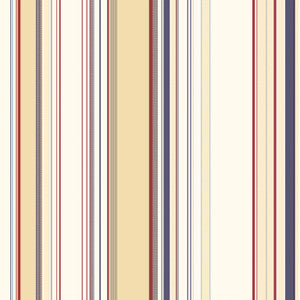 Charles Cream Lookout Stripe Wallpaper by Chesapeake