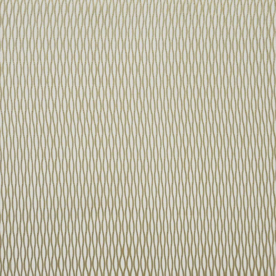 Biba # 104 Gilded by Maxwell Designer Fabric Sheer Style 100% POLYESTER TURKEY V-1.25"H-0.4" 118" - Swanky Fabrics -