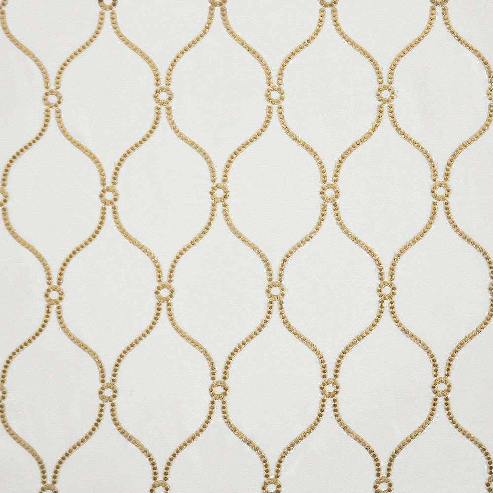 Brackets # 724 White Gold by Maxwell Fabric COLOR THEORY-VOL.IV PRAIRIE 85% RAYON/15% POLYESTER
None INDIA See sample </p><p>Repeat: Horizontal: 6.5" and Vertical: 11.5" 54"EMB.51" - Fabric Carolina -