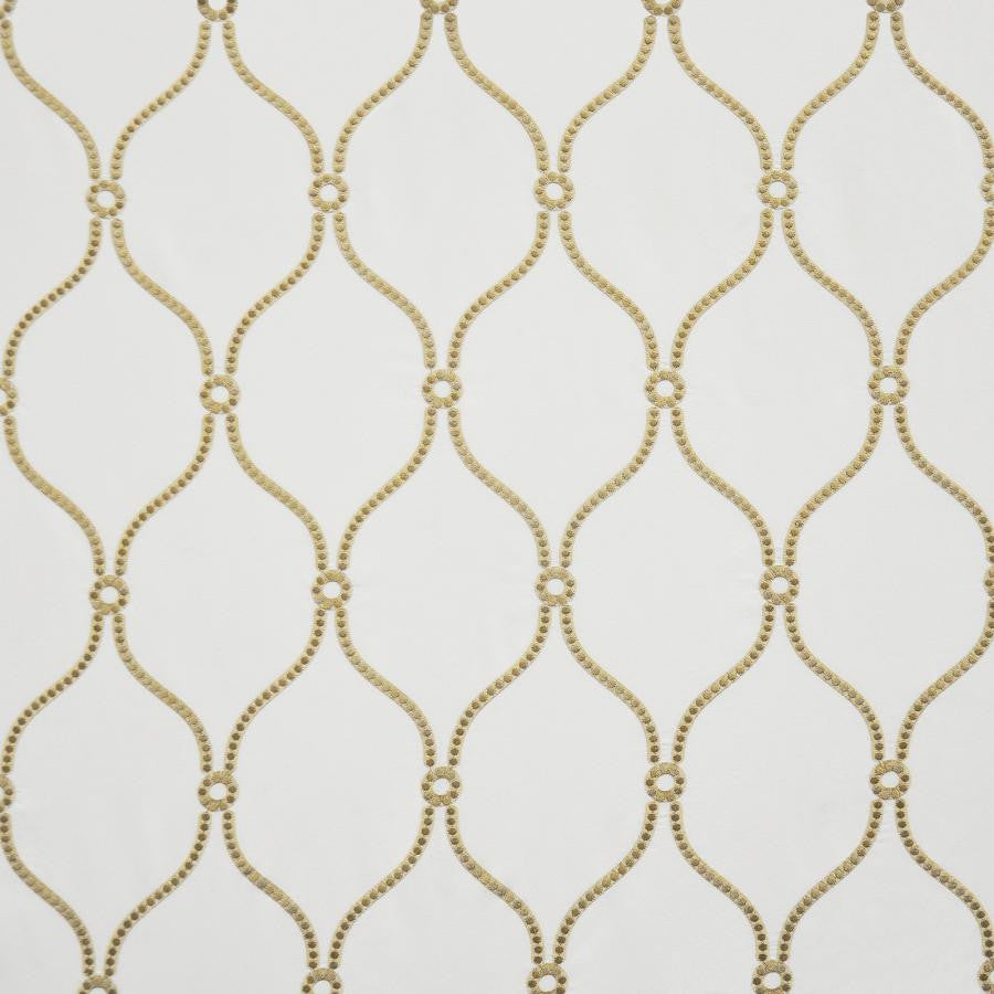 Brackets # 724 White Gold by Maxwell Fabric COLOR THEORY-VOL.IV PRAIRIE 85% RAYON/15% POLYESTER NONE INDIA V-11.5"H-6.5" 54"EMB.51" - Fabric Carolina -