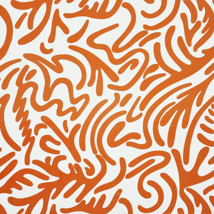Boomerang # 431 Papaya by Maxwell Fabric COLOR WAVES-NEAPOLITAN 100% COTTON INDIA V-22.5'H-26.5" 54" - Fabric Carolina -
