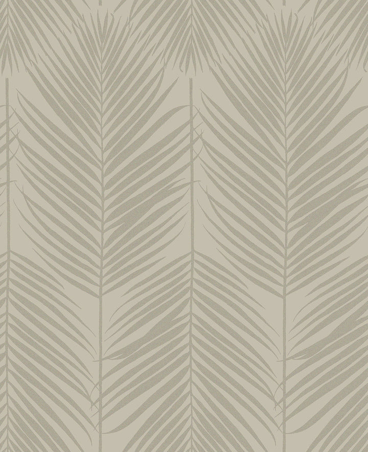 Persei Palm Champagne by Seabrook Wallpaper Etten Beaded Netherlands 57.5 25.2" 20.9" - Fabric Carolina -