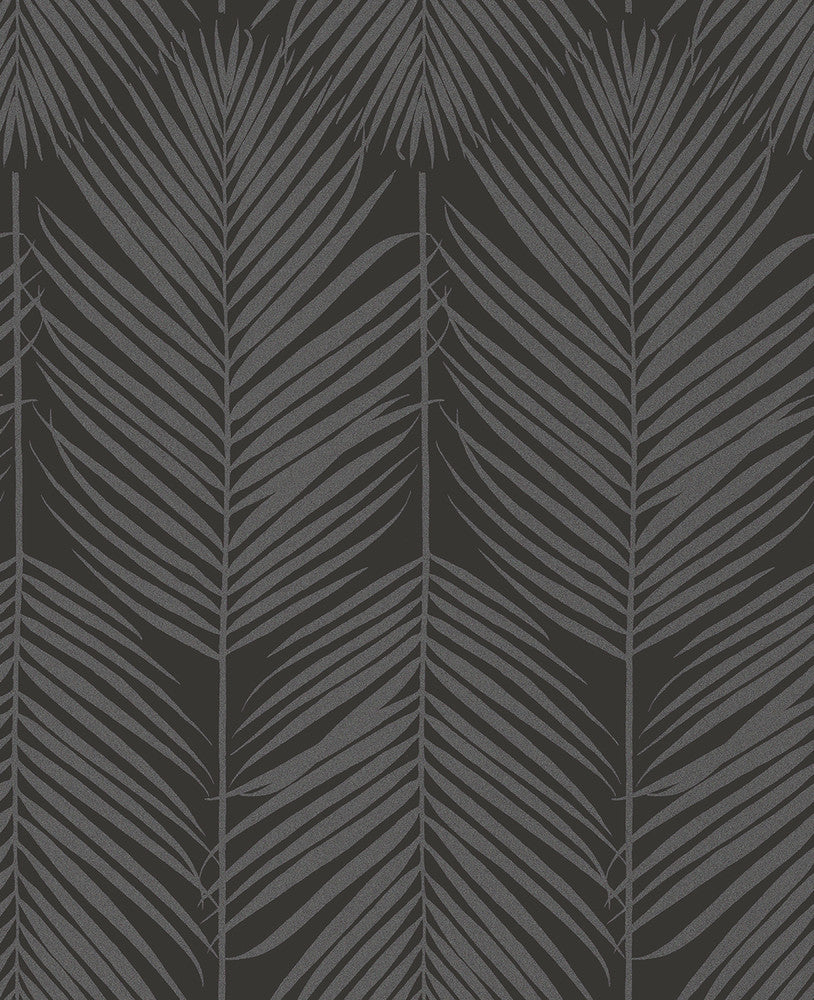 Persei Palm Midnight Galaxy by Seabrook Wallpaper Etten Beaded Netherlands 57.5 25.2" 20.9" - Fabric Carolina -