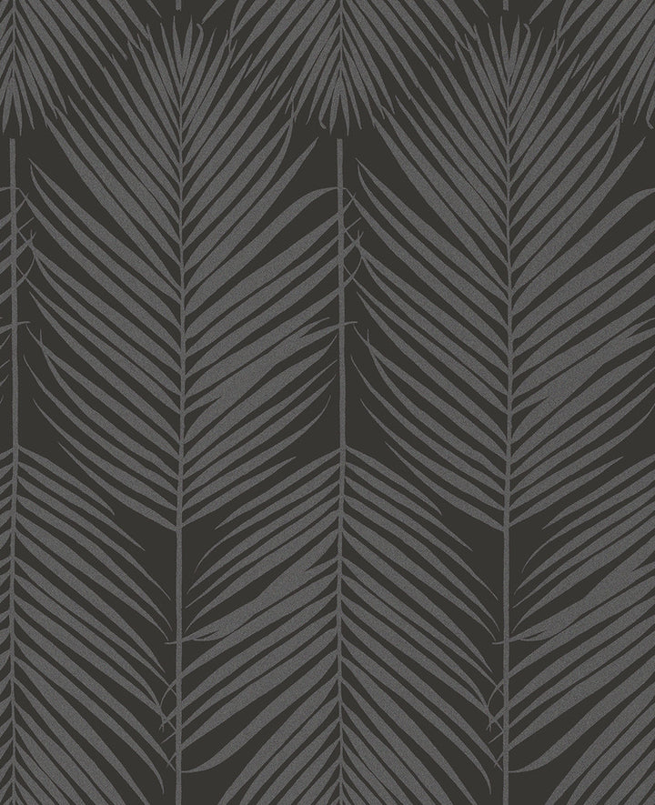 Persei Palm Midnight Galaxy by Seabrook Wallpaper Etten Beaded Netherlands 57.5 25.2" 20.9" - Fabric Carolina -