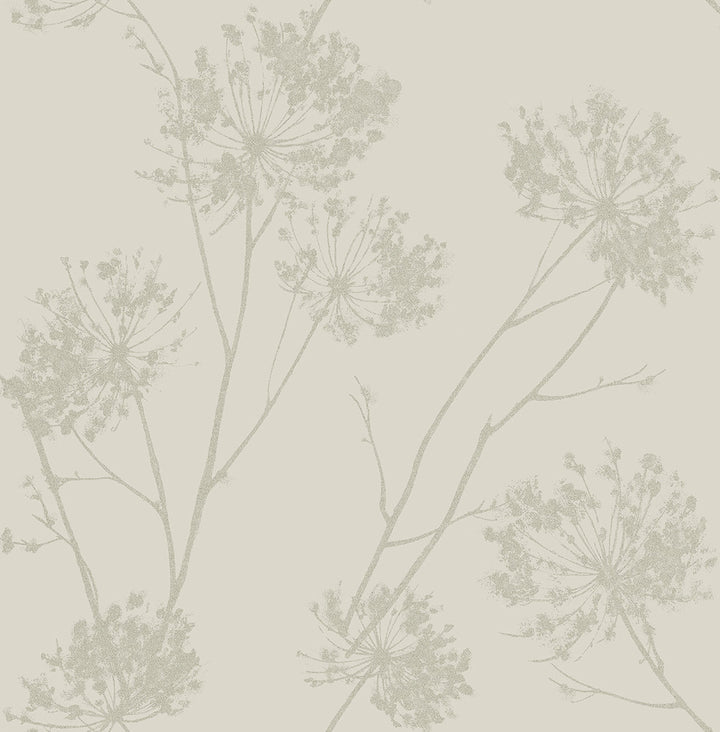 Wild Grass Champagne by Seabrook Wallpaper Etten Beaded Netherlands 57.5 25.2" 20.9" - Fabric Carolina -