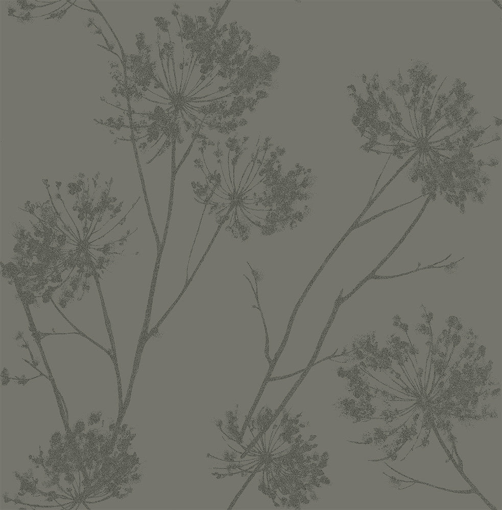 Wild Grass Zinc by Seabrook Wallpaper Etten Beaded Netherlands 57.5 25.2" 20.9" - Fabric Carolina -