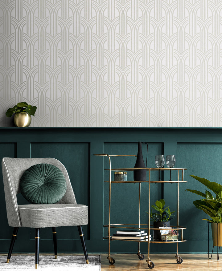 Déco Arches Pearlescent BD50400 by Seabrook Designs Designer Wallpaper