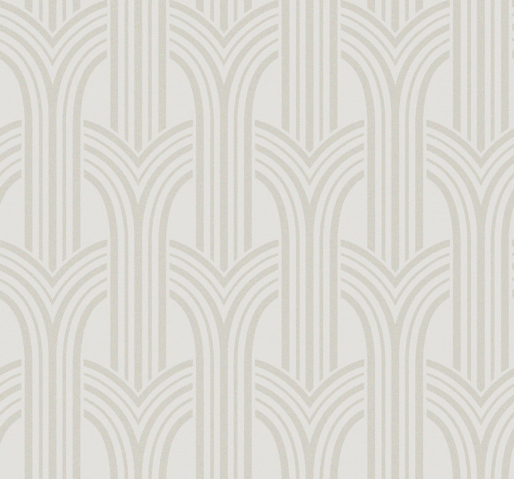 Déco Arches Pearlescent by Seabrook Wallpaper Etten Beaded Netherlands 57.5 12.6" 20.9" - Fabric Carolina -