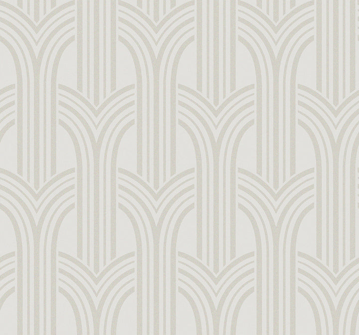 Déco Arches Pearlescent by Seabrook Wallpaper Etten Beaded Netherlands 57.5 12.6" 20.9" - Fabric Carolina -