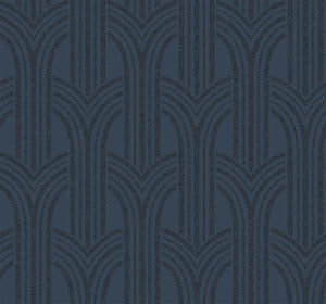 Déco Arches Blue Lustre by Seabrook Wallpaper