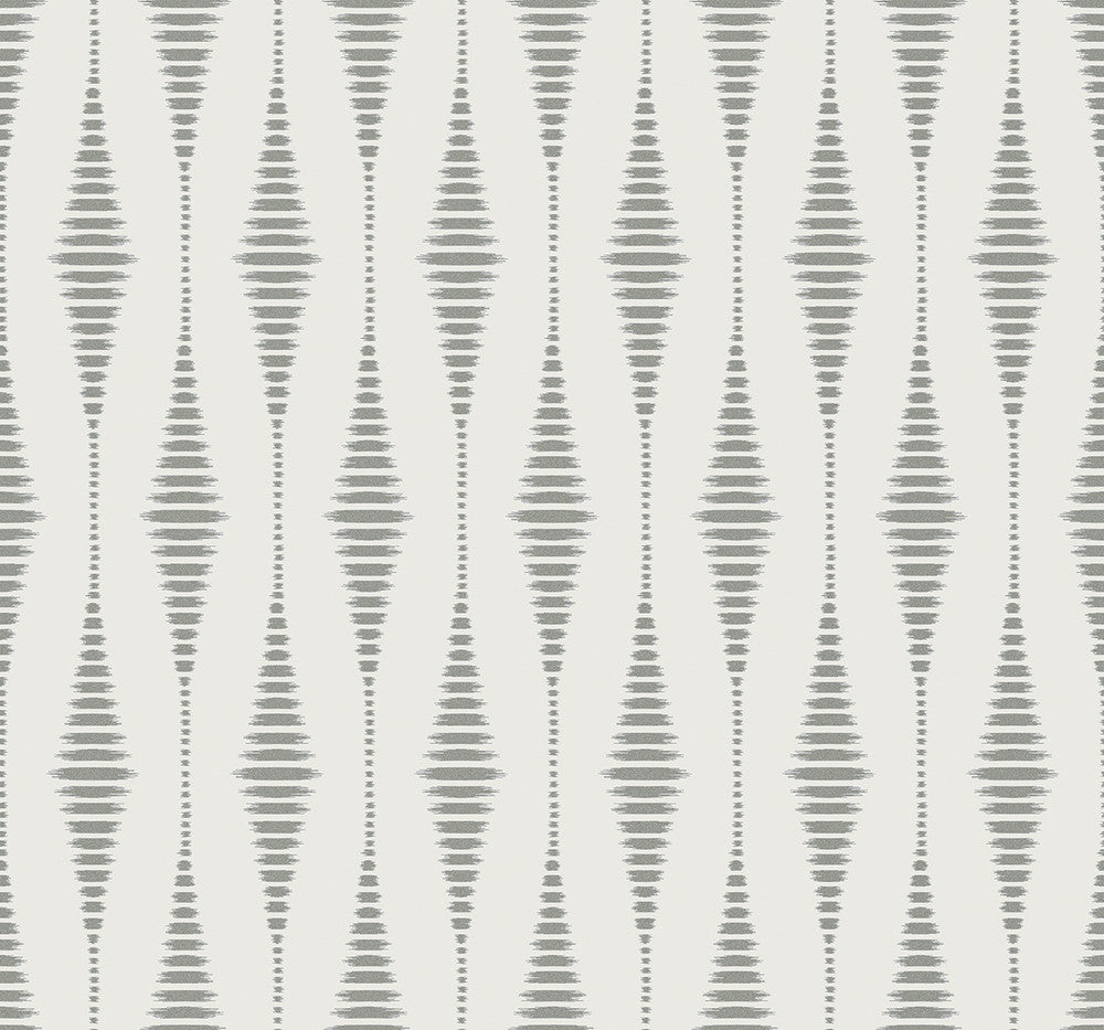 Diamond Stripe Celestial Blue & Pearl by Seabrook Wallpaper Etten Beaded Netherlands 57.5 6.3" 20.9" - Fabric Carolina -