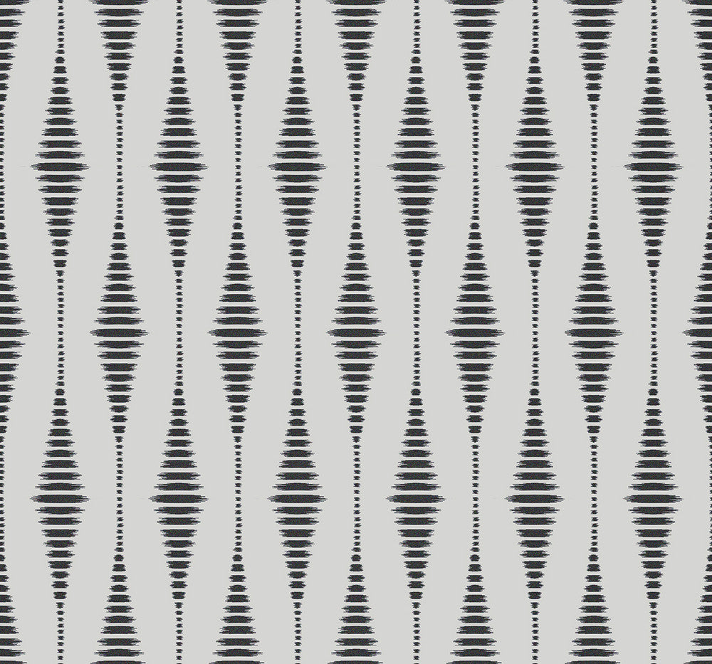 Diamond Stripe Nickel & Galaxy by Seabrook Wallpaper Etten Beaded Netherlands 57.5 6.3" 20.9" - Fabric Carolina -