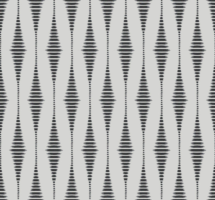 Diamond Stripe Nickel & Galaxy by Seabrook Wallpaper Etten Beaded Netherlands 57.5 6.3" 20.9" - Fabric Carolina -