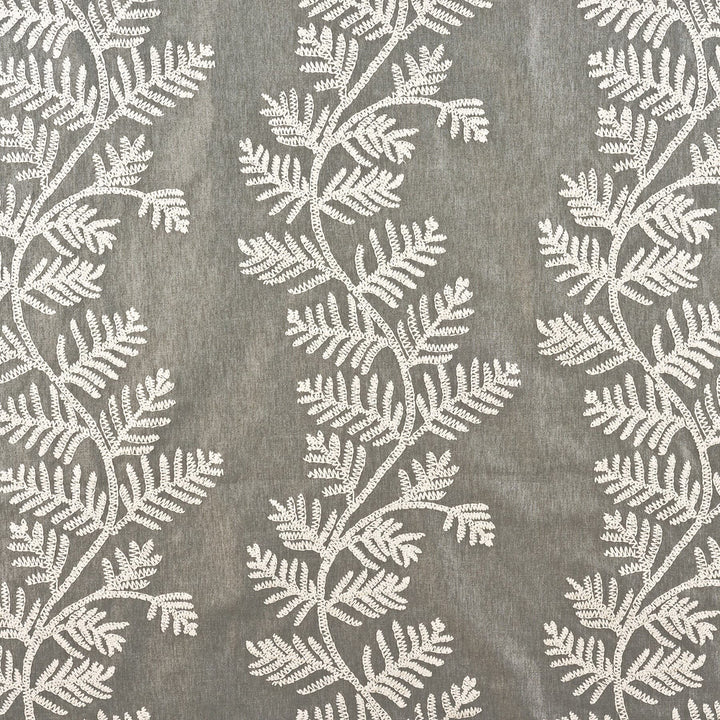 Beeville 4 Pewter by Marcus William Fabric Marcus William Home Treasures 13% Cotton 79% Polyester 8% Linen Linen Cotton Embroidery INDIA Horizontal: 27.125 and Vertical: 18.25 51.13 in - Fabric Carolina -