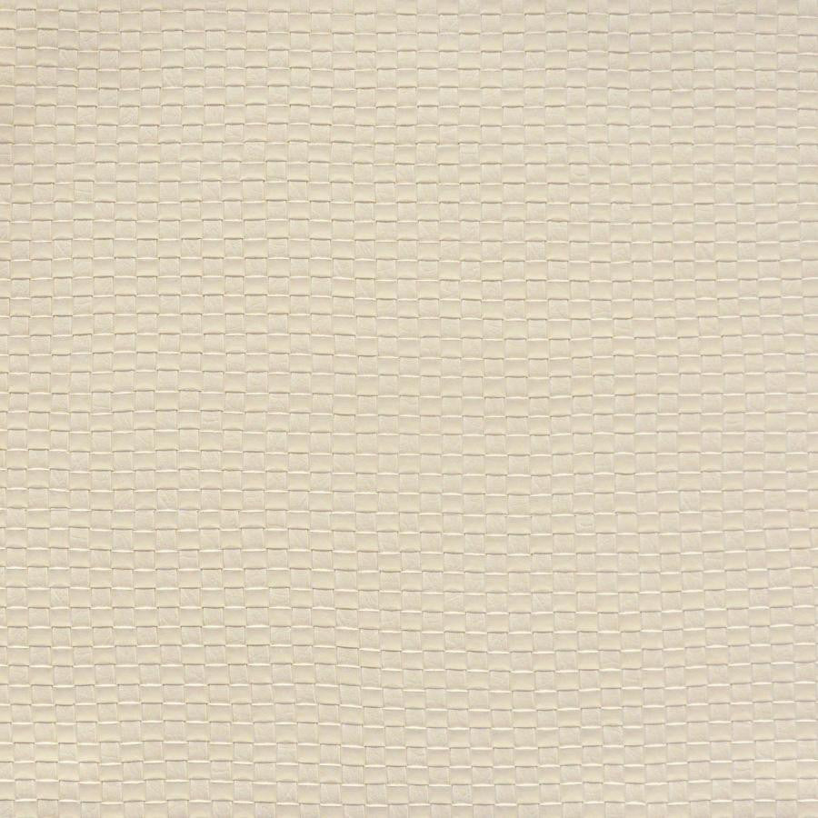 Basketry # 761 Buttercream by Maxwell Fabric Easy Rider Viii FACE: 100% PVC KOREA V-0.75" H-0.75" 54" - Fabric Carolina -