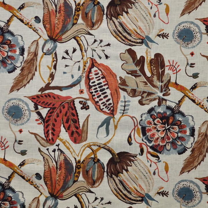 Beauregard # 711 Strelitzia by Maxwell Designer Fabric Color Theory-Vol.Vii Lychee 55% LINEN 45% VISCOSE INDIA V-25.20" H-27" 53" - Swanky Fabrics -