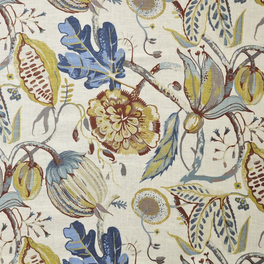 Beauregard # 714 Van Gogh by Maxwell Designer Fabric Color Theory-Vol.Vii Lychee 55% LINEN 45% VISCOSE INDIA V-25.20" H-27" 53" - Swanky Fabrics -