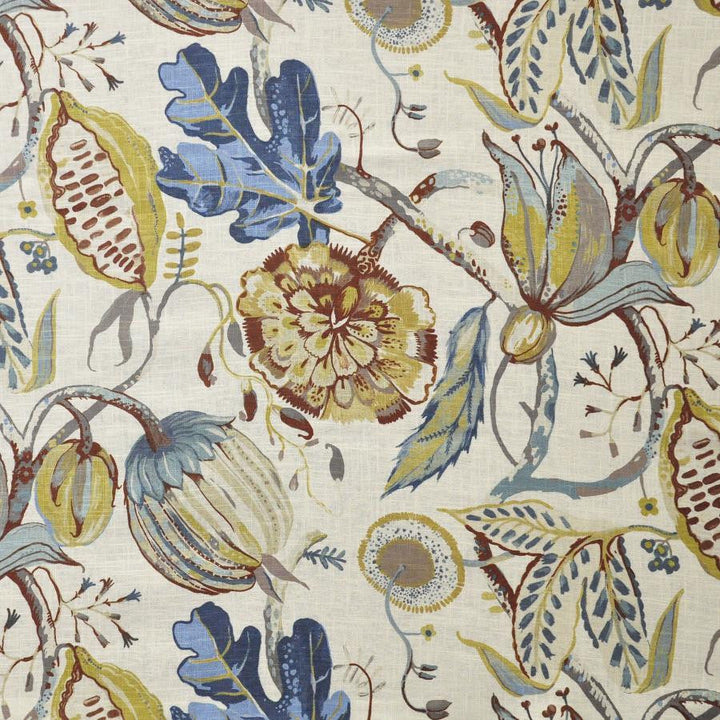 Beauregard # 714 Van Gogh by Maxwell Designer Fabric Color Theory-Vol.Vii Lychee 55% LINEN 45% VISCOSE INDIA V-25.20" H-27" 53" - Swanky Fabrics -