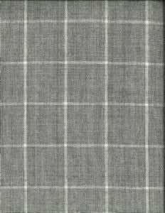Bendel Carbon 935 by Norbar Designer Fabric LINCHEX 100% LINEN INDIA 2"V 2"H 54" - Swanky Fabrics -