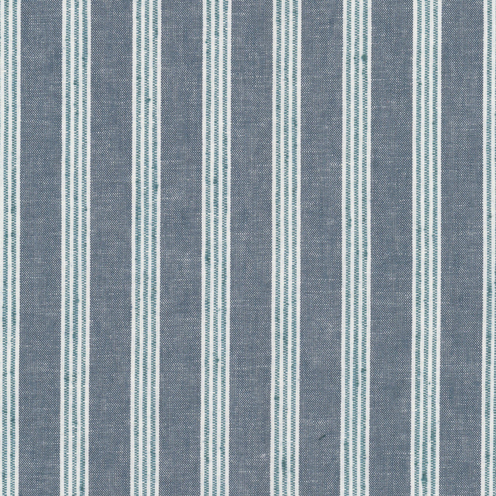 Bequest 2 Lake by Stout Fabric Stout Fabric Bequest 2 LakeFabric Rainbow Library Cadet/Indigo 57%Pol 43%Cot India </p><p>Repeat: H: 1.75, V: 25.25 54 in - Fabric Carolina -
