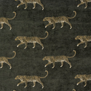 Beware 1 Pewter by Marcus William Fabric