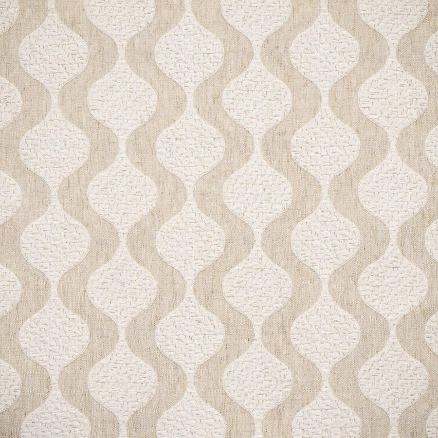 Boule # 641 Natural by Maxwell Designer Fabric Color Theory-Vol.Viii Tigerseye BASE: 68% POLYESTER
21% LINEN
11% COTTON
EMB: 100% COTTON INDIA V-3.1" H-4.5" 54" - Swanky Fabrics -