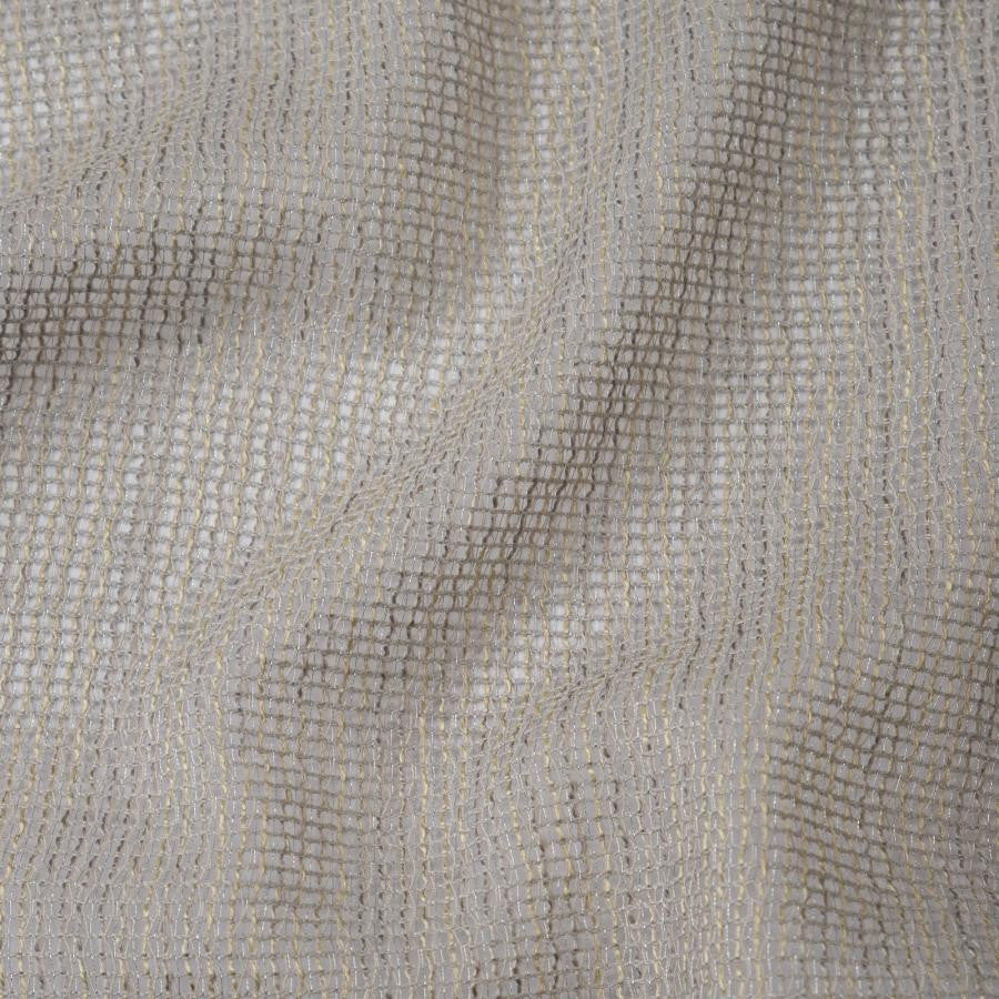Bastille # 225 Mushroom by Maxwell Fabric Sheer Glam 92% RECYCLED POLYESTER
8% POLYESTER INDIA 123" - Fabric Carolina -