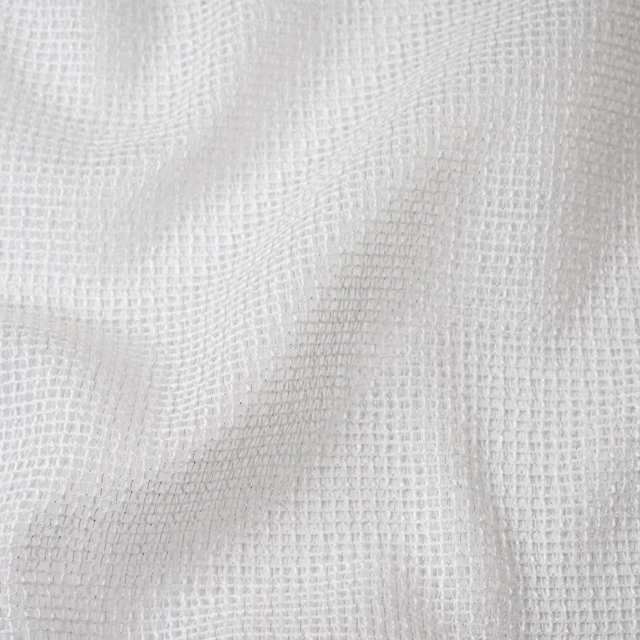 Bastille # 247 Frosting by Maxwell Fabric Sheer Glam 92% RECYCLED POLYESTER
8% POLYESTER INDIA 123" - Fabric Carolina -