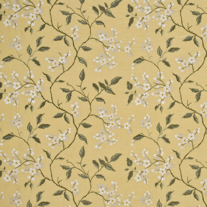 Apple Blossom Silk Mimosa/Ivory by G P & J Baker Fabric OLEANDER COLLECTION SILK - 60%;VISCOSE - 40% India Horizontal: 25.216 and Vertical: 14.972 51.22 - Fabric Carolina -