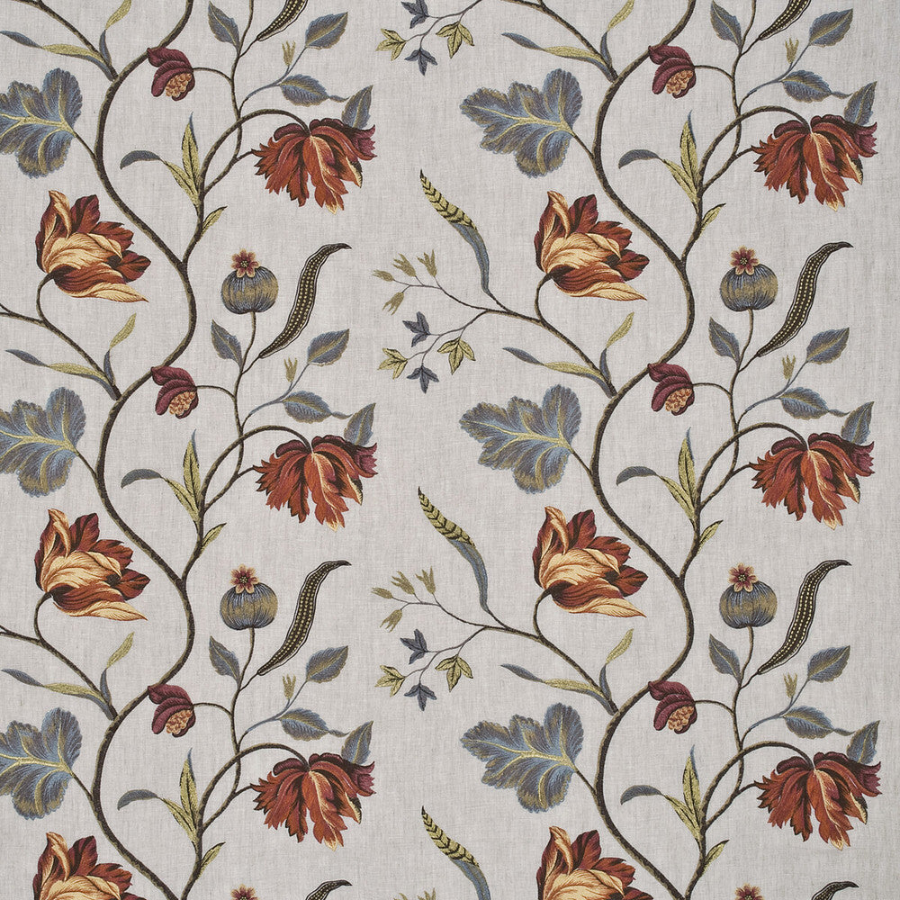 Tulip Tree Linen Pimento by G P & J Baker Fabric OLEANDER COLLECTION LINEN - 62%;VISCOSE - 38% India - Horizontal: 24.428 and Vertical: 14.972 49.25 - Fabric Carolina -