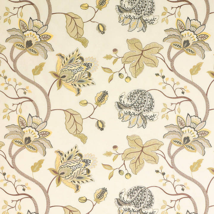 Devereux Silver/Pewter by G P & J Baker Fabric LARKHILL VISCOSE - 45%;COTTON - 35%;SILK - 20% India - Horizontal: 24.625 and Vertical: 15.366 49.25 - Fabric Carolina -
