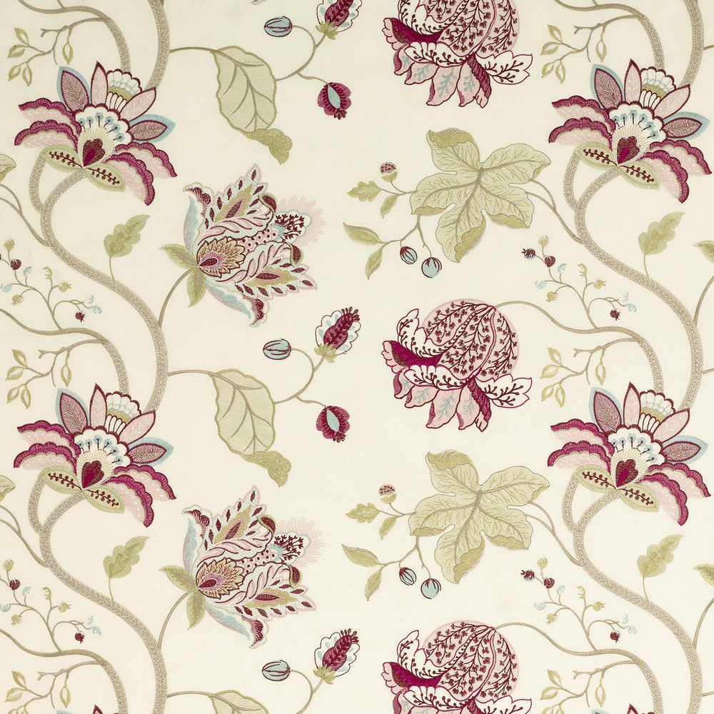 Devereux Tea Rose/Claret by G P & J Baker Fabric LARKHILL VISCOSE - 45%;COTTON - 35%;SILK - 20% India - Horizontal: 24.625 and Vertical: 15.366 49.25 - Fabric Carolina -