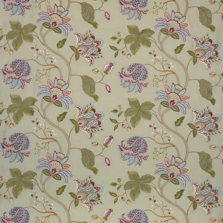 Devereux Linen Eau De Nil/Multi by G P & J Baker Fabric LARKHILL LINEN - 80%;VISCOSE - 20% India - Horizontal: 24.625 and Vertical: 15.366 49.25 - Fabric Carolina -