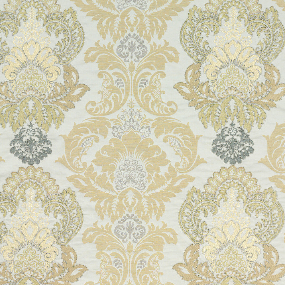Waterford Damask Bronze/Natural by G P & J Baker Designer Fabric SIMPLY DAMASK POLYESTER - 57%;LINEN - 28%;VISCOSE - 15% India Horizontal: 25.61 and Vertical: 22.852 51.22 - Swanky Fabrics -