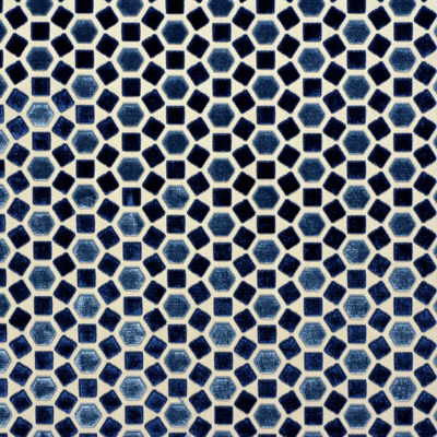 York Castle Blue by G P & J Baker Fabric DAVID HICKS 2 BY ASHLEY HICKS SILK - 53%;COTTON - 47% India HEAVY Horizontal: 3.5 and Vertical: 2 54 - Fabric Carolina -