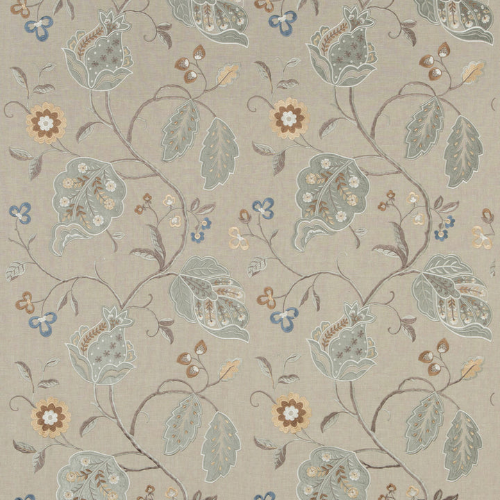 Calthorpe Aqua by G P & J Baker Fabric LANGDALE LINEN - 65%;VISCOSE - 35% India - Horizontal: 25.216 and Vertical: 29.944 50.432 - Fabric Carolina -